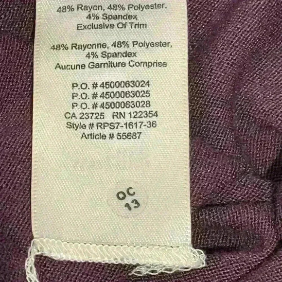 Aritzia  Wilfred Free Plum Trapeze tank top size xxs - Picture 5 of 5